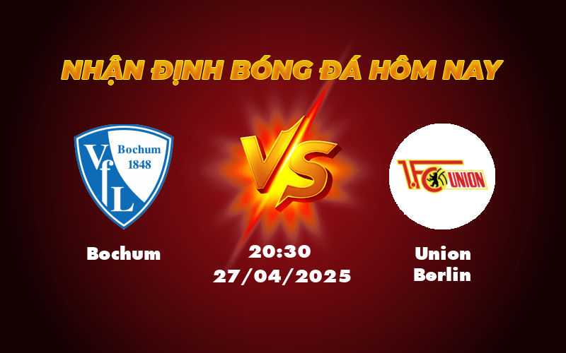 Nhận định Bundesliga Bochum vs Union Berlin - Cuộc đối đầu căng thẳng tại sân Vonovia-Ruhrstadion 1 bochum union berlin 27 04 bundesliga