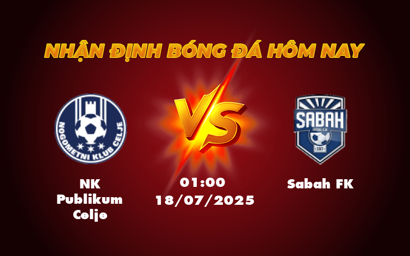 Nhận định soi kèo NK Publikum Celje vs Sabah FK Lợi thế thuộc về đội chủ nhà 1 nk publikum celje sabah fk 18 07 c2